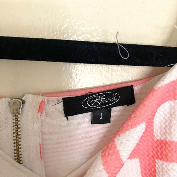 Pink and White Plaid Dress - Picture 4 of 5